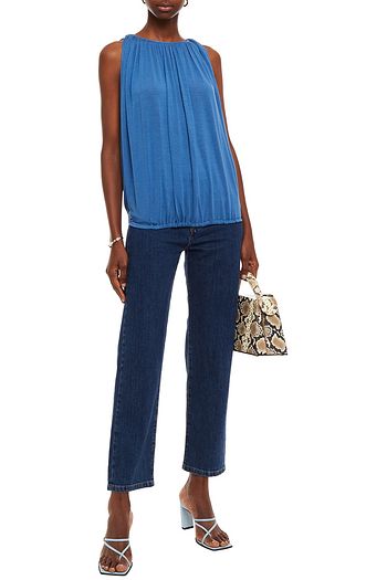 TOTÊME Gathered stretch-knit top