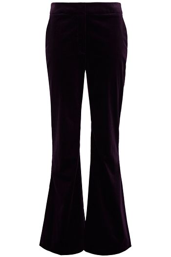 ZIMMERMANN Lucky cotton-blend velvet flared pants
