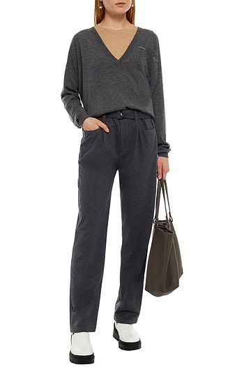 BRUNELLO CUCINELLI Bead-embellished cashmere sweater
