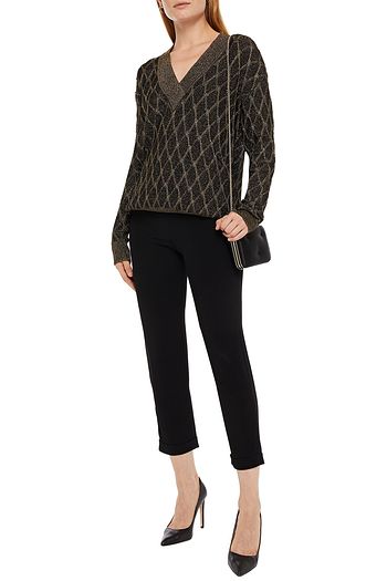 BALMAIN Hose mit schmalem Bein aus Crêpe