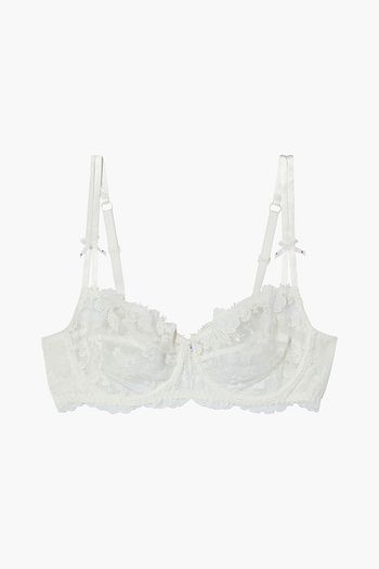 LISE CHARMEL Embroidered tulle and lace underwired bra
