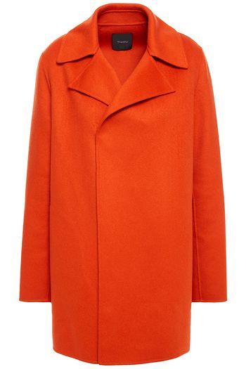 THEORY Brushed wool and cashmere-blend felt coat