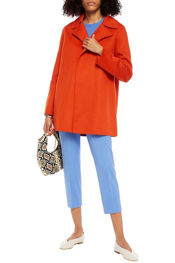 THEORY Brushed wool and cashmere-blend felt coat