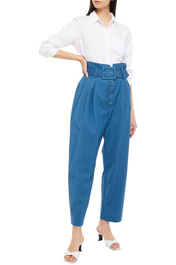 ZIMMERMANN Karottenhose aus Wolle mit Gürtel