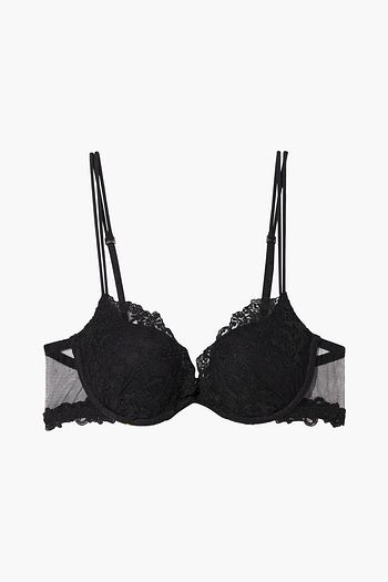 LA PERLA Rugiada embroidered stretch-tulle underwired push-up bra