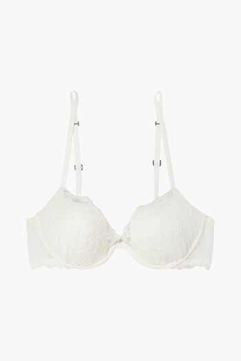LA PERLA Rugiada embroidered stretch-tulle underwired push-up bra