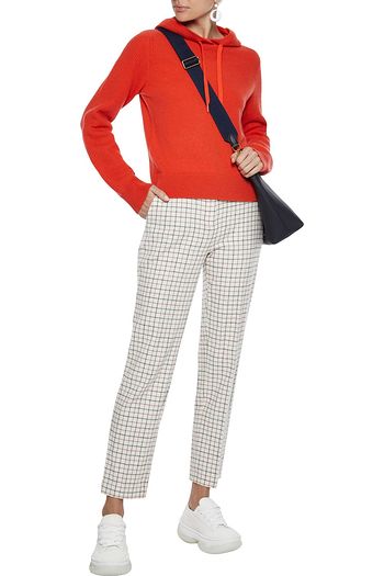 RAG & BONE Poppy karierte Hose mit geradem Bein aus Twill aus einer Wollmischung