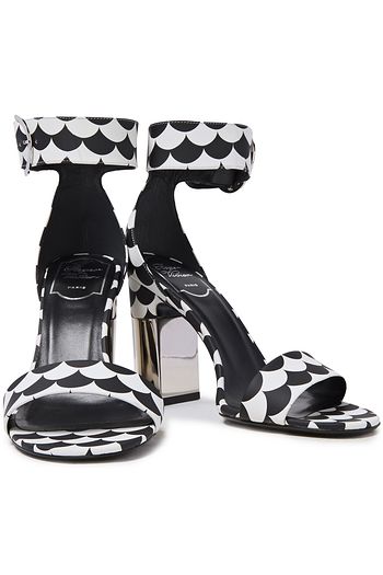 ROGER VIVIER Printed leather sandals