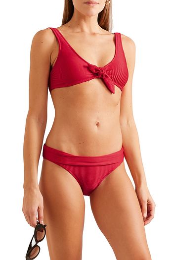 HEIDI KLEIN Puglia ribbed fold-over bikini briefs