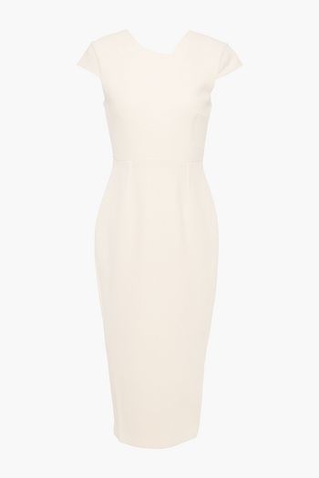 ROLAND MOURET Ayers wool-crepe midi dress