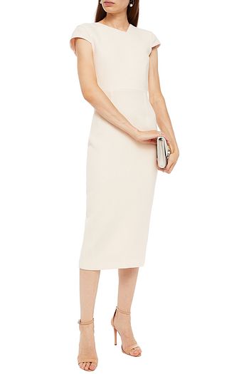 ROLAND MOURET Ayers wool-crepe midi dress