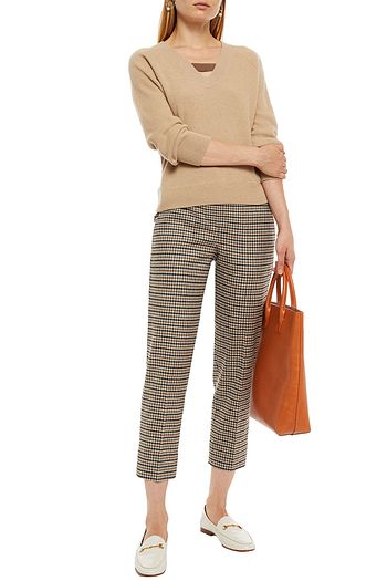BRUNELLO CUCINELLI Bead-embellished ribbed cashmere sweater