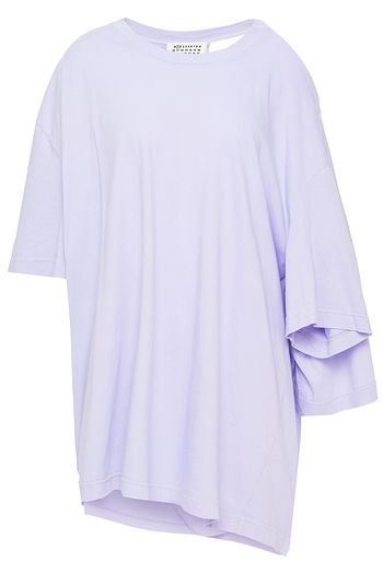 MAISON MARGIELA Oversized cutout draped cotton-jersey top