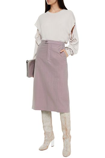 MAISON MARGIELA Cutout cotton and wool-blend sweater