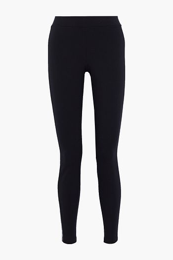 WOLFORD Jacquard-trimmed stretch leggings