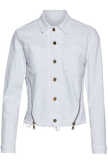 L'AGENCE ファスナー付き デニム ジャケット