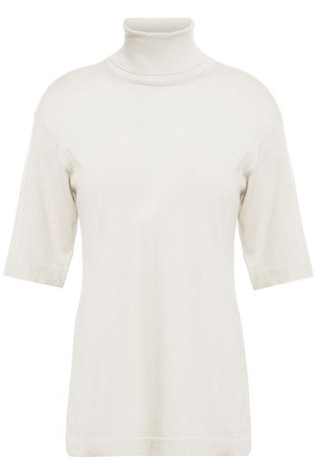 BRUNELLO CUCINELLI Metallic cashmere-blend turtleneck sweater