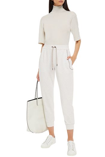 BRUNELLO CUCINELLI Metallic cashmere-blend turtleneck sweater