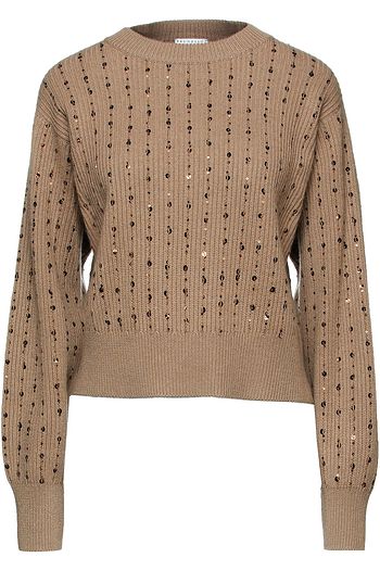 BRUNELLO CUCINELLI Pullover aus geripptem Kaschmir mit Pailletten
