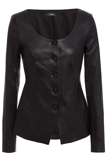 THEORY Stretch-leather jacket