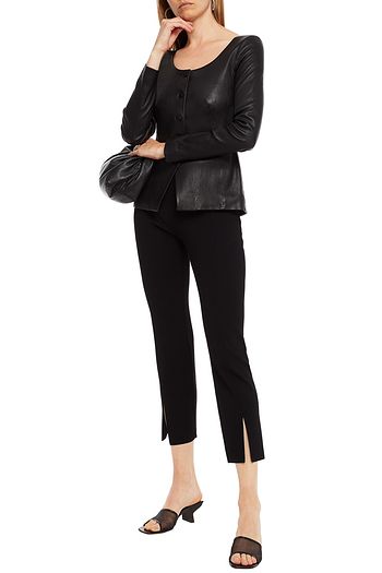 THEORY Stretch-leather jacket