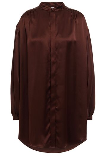 LE KASHA Oversized silk-satin tunic