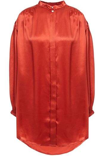 LE KASHA Oversized silk-satin tunic