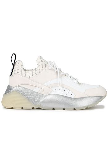 STELLA MCCARTNEY Sneakers aus Velourslederimitat und Scuba mit Print