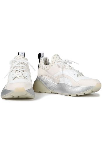 STELLA MCCARTNEY Sneakers aus Velourslederimitat und Scuba mit Print
