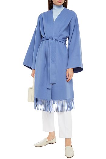 ZIMMERMANN Fringed wool-felt kimono