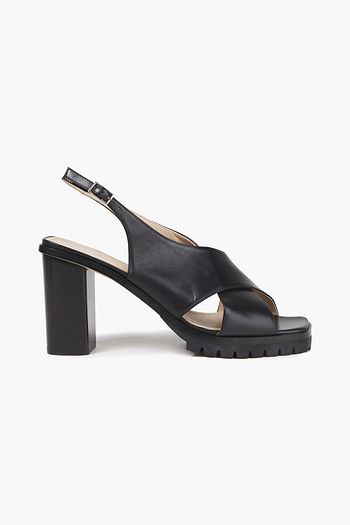 THEORY Leather slingback sandals