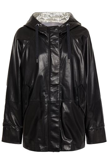 BRUNELLO CUCINELLI Bead-embellished leather jacket