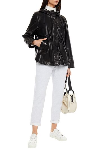 BRUNELLO CUCINELLI Bead-embellished leather jacket