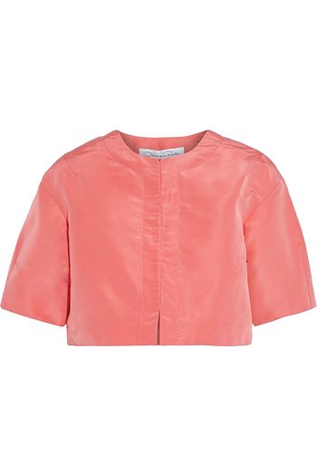 OSCAR DE LA RENTA Silk-taffeta bolero