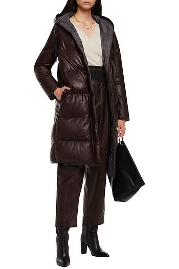 BRUNELLO CUCINELLI Reversible quilted shearling down coat