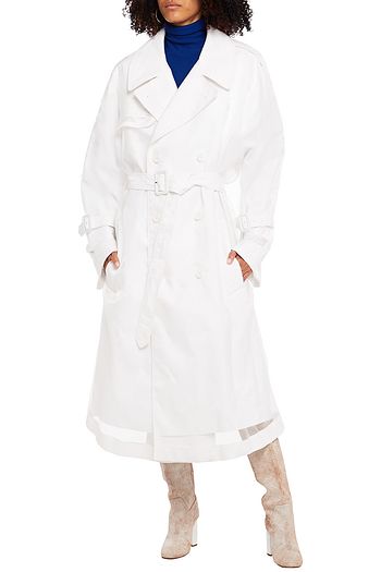 MAISON MARGIELA Mehrlagiger Trenchcoat aus Organza