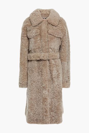 BRUNELLO CUCINELLI Belted shearling coat