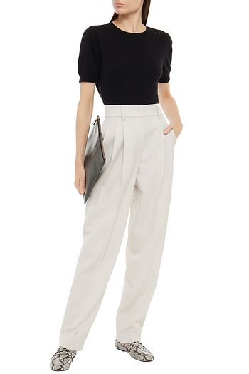 BRUNELLO CUCINELLI Pleated wool tapered pants