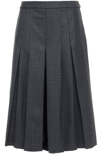 MAISON MARGIELA Silk twill-paneled checked wool culottes