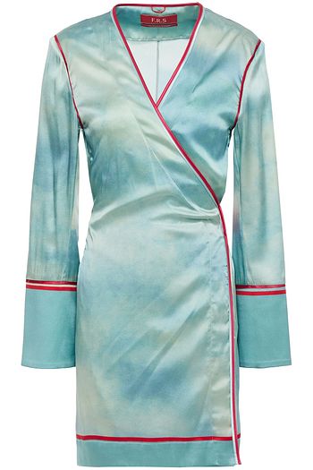 F.R.S. FOR RESTLESS SLEEPERS Stretch-silk satin robe