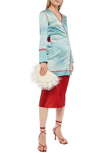 F.R.S. FOR RESTLESS SLEEPERS Stretch-silk satin robe