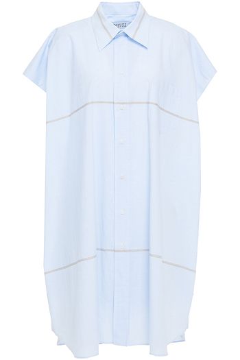 MAISON MARGIELA Oversized striped slub woven shirt
