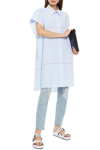 MAISON MARGIELA Oversized striped slub woven shirt