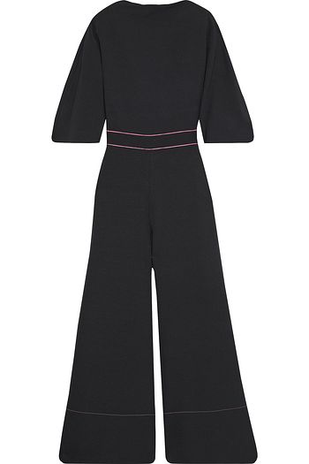 ROKSANDA Aria bow-embellished crepe wide-leg jumpsuit