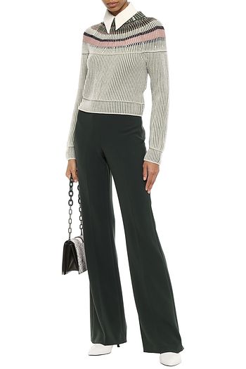 M MISSONI Striped ribbed wool sweater