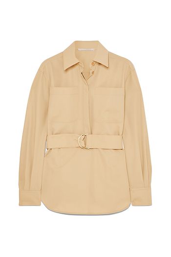 STELLA MCCARTNEY Hemd aus Woll-Twill mit Gürtel