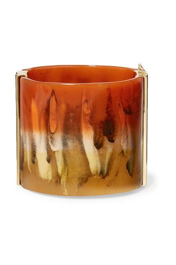 CHLOÉ Bobby gold-tone and resin cuff
