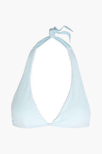 HEIDI KLEIN Milos stretch-cloqué halterneck bikini top