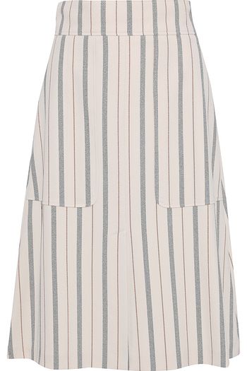 SEE BY CHLOÉ Striped crepe skirt