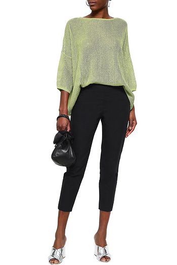 M MISSONI Cropped cotton-blend slim-leg pants